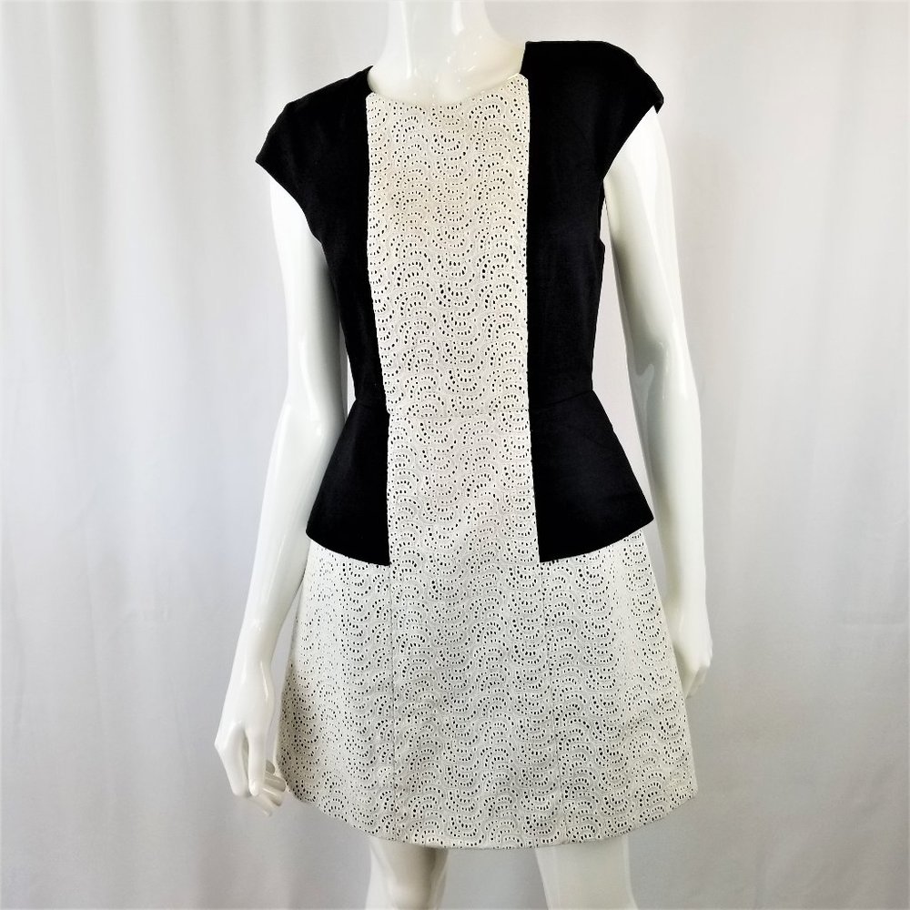 TIBI Scoop Neck Mini Dress